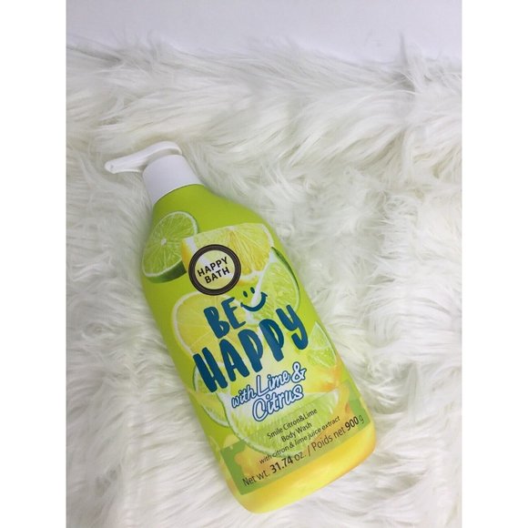 Body Wash Happy Bath ~ Lime & Citrus 31.74 fl oz - Picture 1 of 2